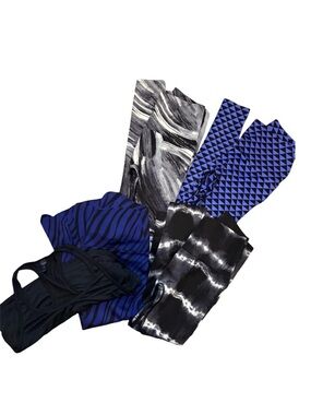K-Deer Women’s Leggings Bundle Capri Sneaker Full Length Tank Medium Small